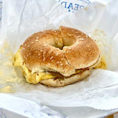 Standard Bagel Breakfast Sandwich with Sausage