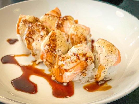 Baked Salmon Roll & Cream Cheese