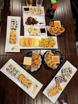 Our appetizers and sushi