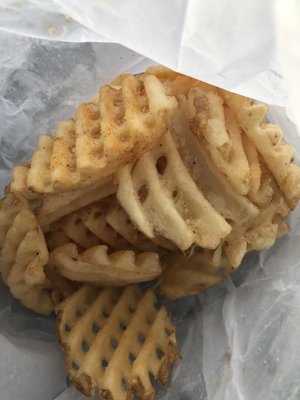 Serving of waffle fries!