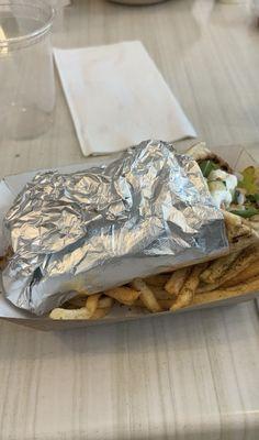 Chicken Shawarma, Fries