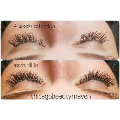 Wispy hybrid lash set by Maribeth