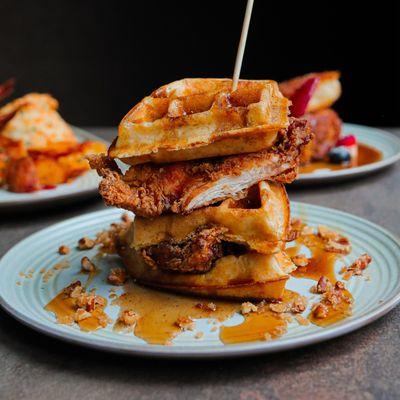 Chicken & Waffles  - part of the all new 2024 Brunch menu!