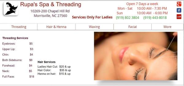 Rupas spa and threading