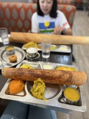 combo 1 + paper dosa