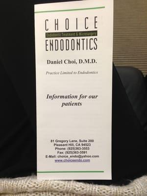 His guide to Endodontic treatment