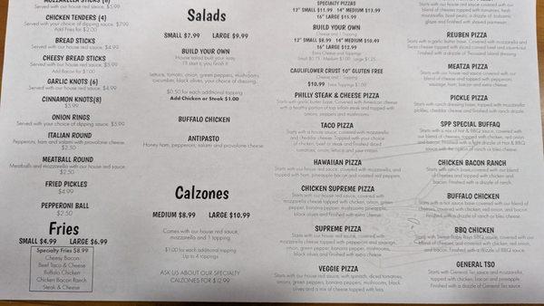 new menu