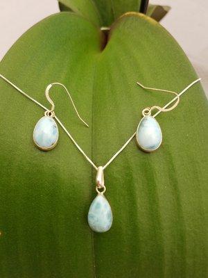 Lovely Larimar in sterling silver...Set $99.