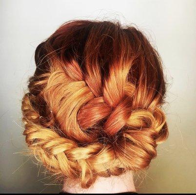 Fun updo for any event.