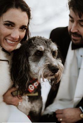 They even spiffed him up so he could be part of our special day!