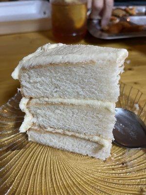 Different dessert weekly--this light and luscious Amaretto Cake was delightful.