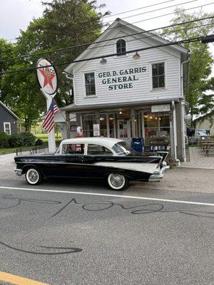 One of the regulars at this 100 year old Cafe lights up the block with this Classic Hot Rod! Stillwater Cafe Under new ownership!! Go check!