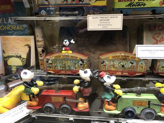 Antique Disney train cars