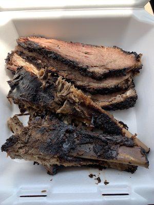 Brisket, Ribs.