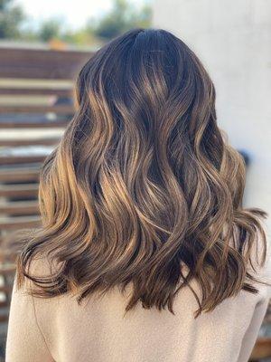 Balayage and cut by Rachel