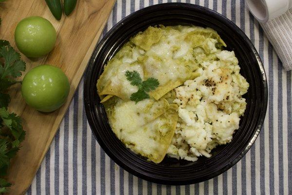 Our Yummy Green Chilaquiles!