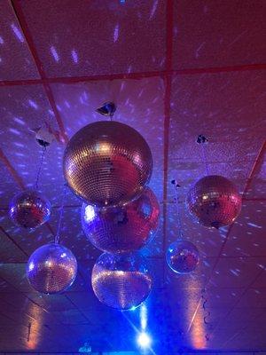 Lights and disco balls