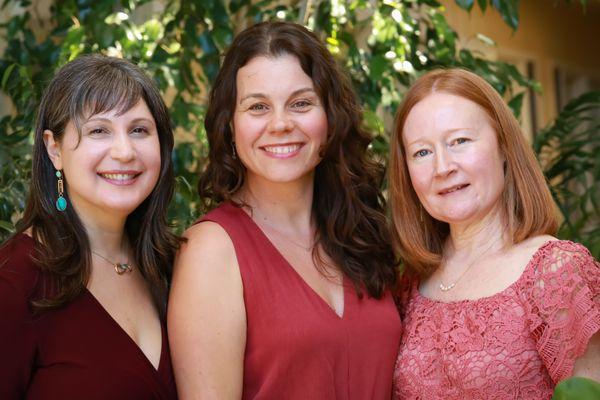 Our Acupuncture Team: from left to right:
Suzanne Alvino Rosen, Vladi Bender and Jennifer Potthast