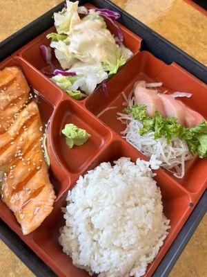 4. Sashimi and Salmon Teriyaki Dinner