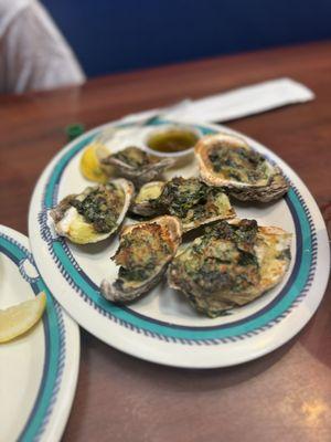 Oysters Rockefeller.