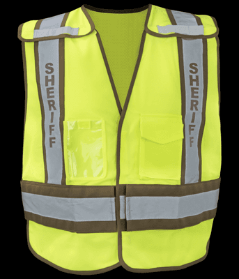 Sheriff law enforcement vest - https://www.asasupplies.com/sheriff-traffic-vest