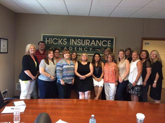 Meet our team!!! Hick's Insurance in Mokena, IL