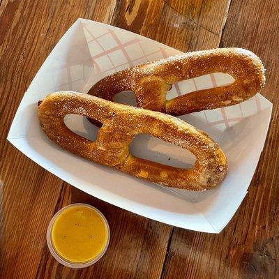 Pretzel boy's pretzels