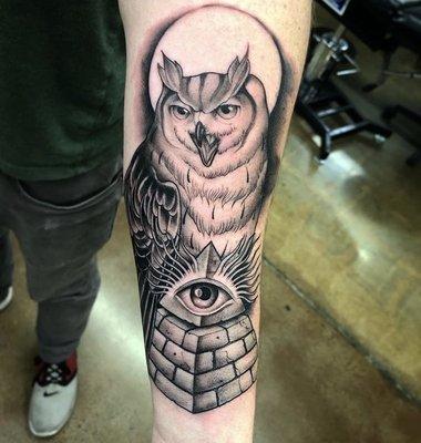 Neotraditional tattoos by Dakota