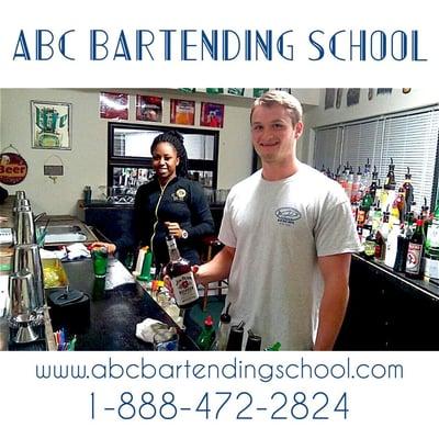 ABC Bartending School Asheville NC 828-348-4217 www.abcbartendingschool.com