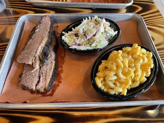 Brisket with Mac and cheese