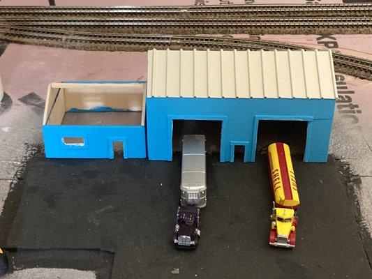 Some of my projects on my layout.