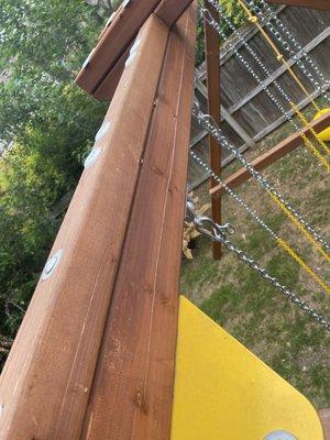 Cracked main swing beam