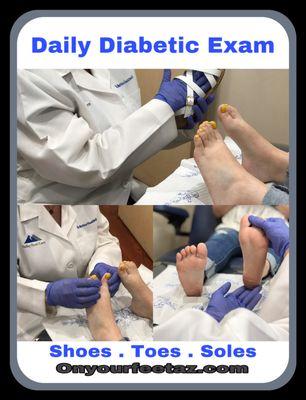 Tips on Daily Diabetic Foot  and Shoe Exam