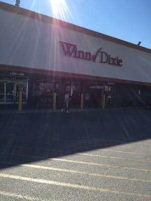 I had to go inside, well, because of Winn Dixie.