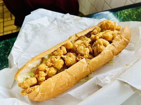 Huge shrimp po boy for only $6.99!