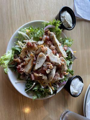 Bacon chicken ranch salad