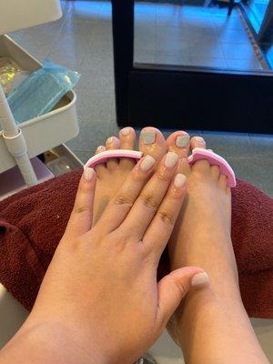 Mani and pedi love