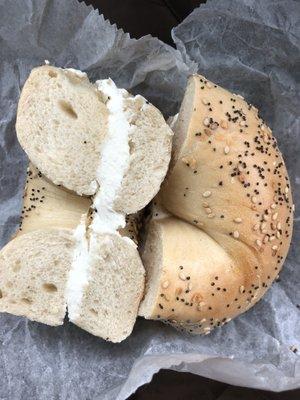 Good bagel- I could use double the cream cheese though