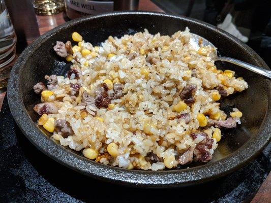 Ikinari Steak Times Square $8 garlic pepper rice3/2018