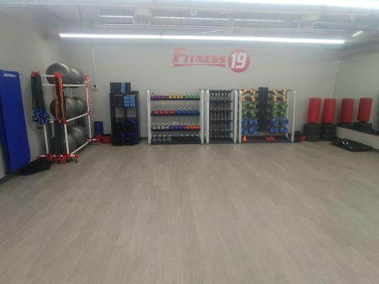 New group fitness room!