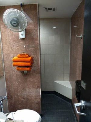 Shower room.