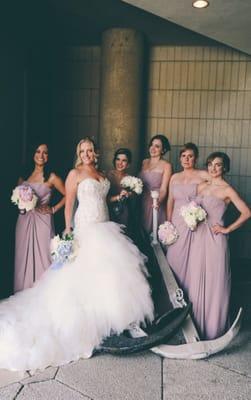 Theresa added bustles and hemmed my dress- results were fantastic! **Alyssa Maloof Photography **