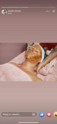 Pumpkin peels with Jewels our esthetician