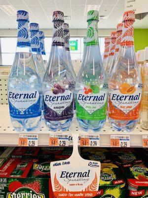 Eternal Sparkling Water-Original, Blackberry, Cherry Lime, and Blood Orange