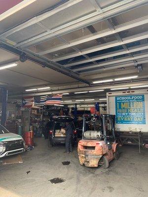 A peek behind the scenes into our car and truck repair shop here in Queens