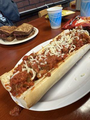 Balboa Sandwich (Meatballs, Italian Sausage, Mozzarella Cheese, Marinara)