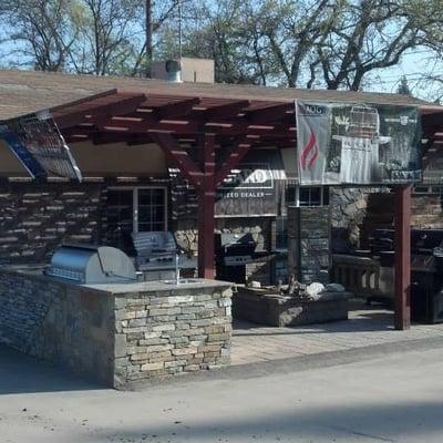 BBQ Display at location