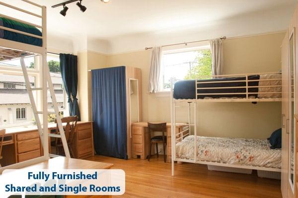 Fully Furnished Shared and Single Bedrooms