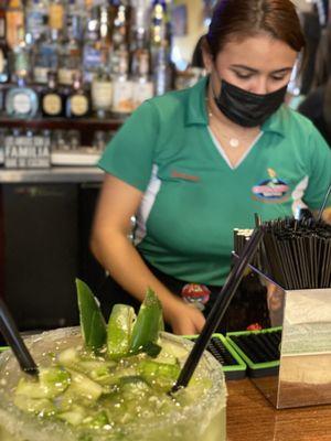 My wonderful server!! They were are great but she was such a joy to chat with.