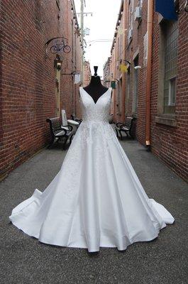 Simple A-line Wedding Dress